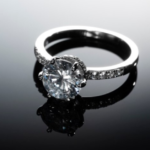 Stunning 20-carat diamond ring showcasing luxury and elegance