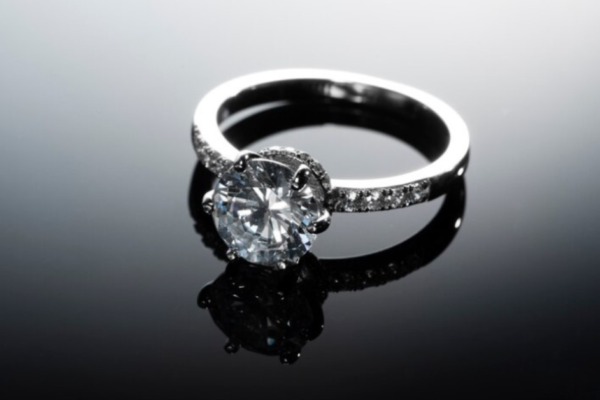 Stunning 20-carat diamond ring showcasing luxury and elegance