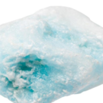 Raw blue aragonite crystals showcasing vibrant hues and unique textures