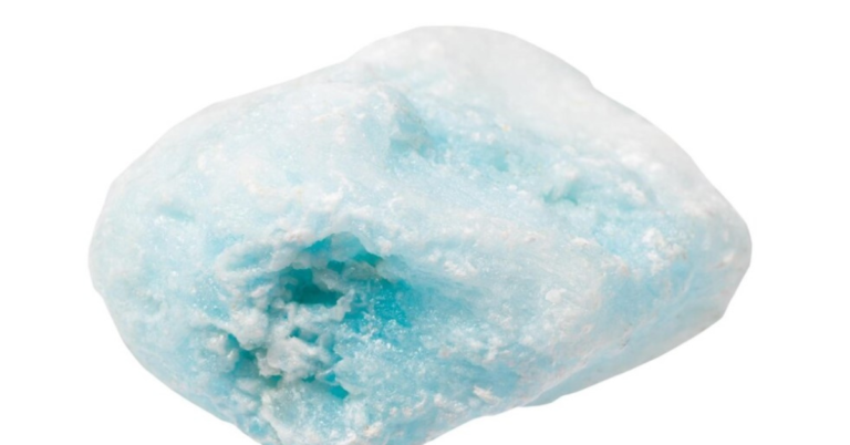 Blue Aragonite Blue Garnet Raw Form