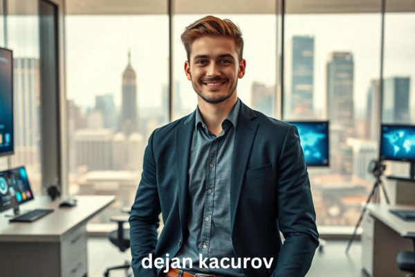 Portrait of Dejan Kacurov, tech innovator and thought leader in digital transformation and AI