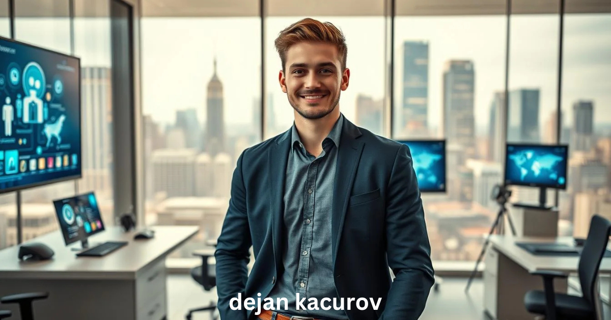 Portrait of Dejan Kacurov, tech innovator and thought leader in digital transformation and AI