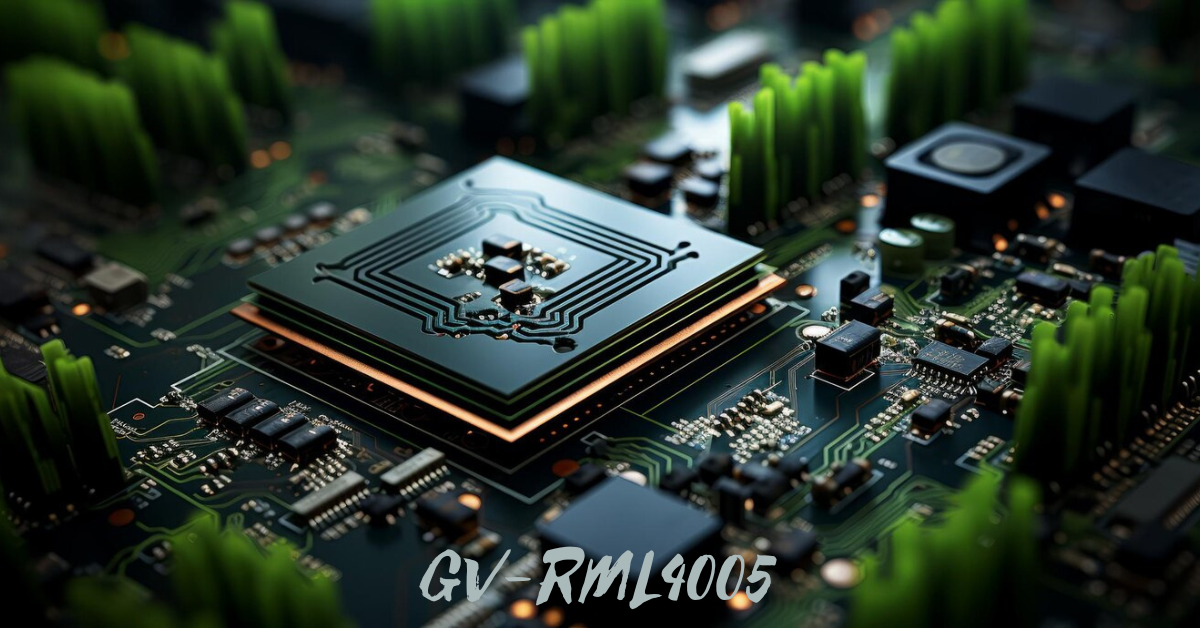 GV-RML4005 graphics card showcasing advanced design and cooling system